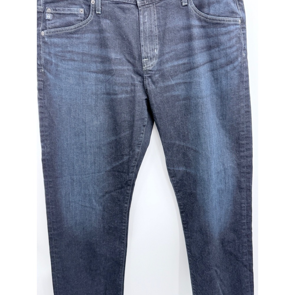AG Adriano Goldschmied The Graduate Jeans Mens 38x32 Dark Blue Tailored Leg